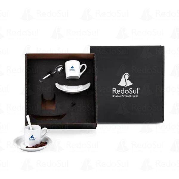 Kit para cafézinho 6 peças personalizado
