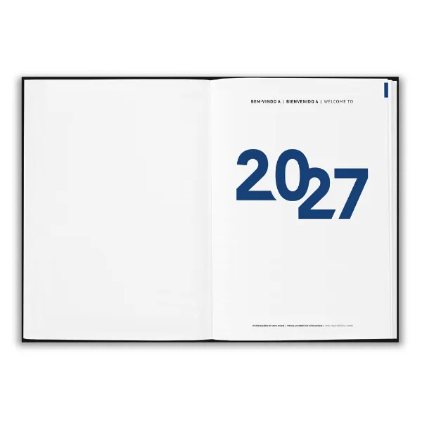 Agenda Diaria Personalizada capa poliester 21 x 14 cm