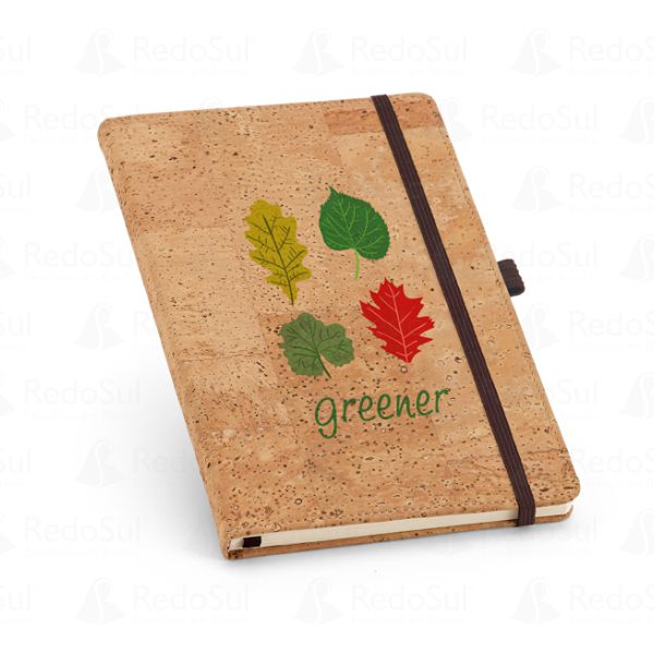 RD 93730-Caderno Personalizado em Cortiça 21,5 x 13,7 cm