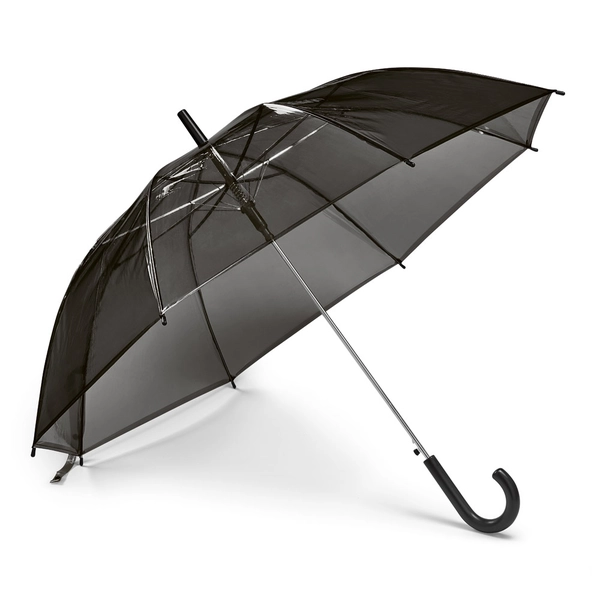 Guarda-chuva personalizado transparente preto