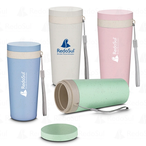 Copo Plástico Personalizado em Fibra de Trigo