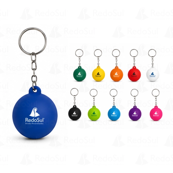 RD 8118532-Chaveiro Bola Lisa vinil oca Personalizada