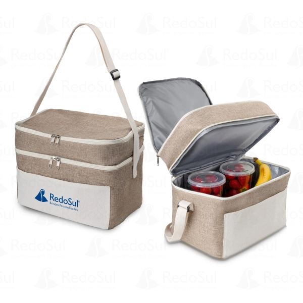 Bolsa Térmica Personalizada em Juta Sintética